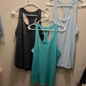 COPY - Set of three size large workout shirts Nike Reebok Old Navy Active